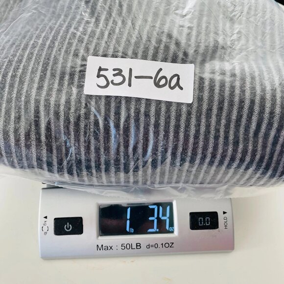 Chico's Womens Gray Ribbed Knit Open Waterfall Front Cardigan Sweater Sz 2 US L - Picture 11 of 11